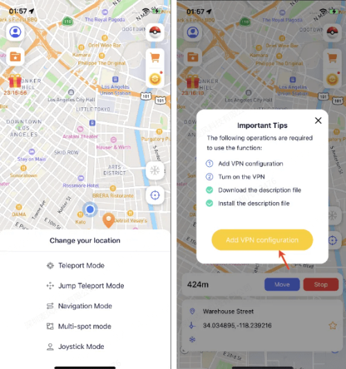 add VPN configuration