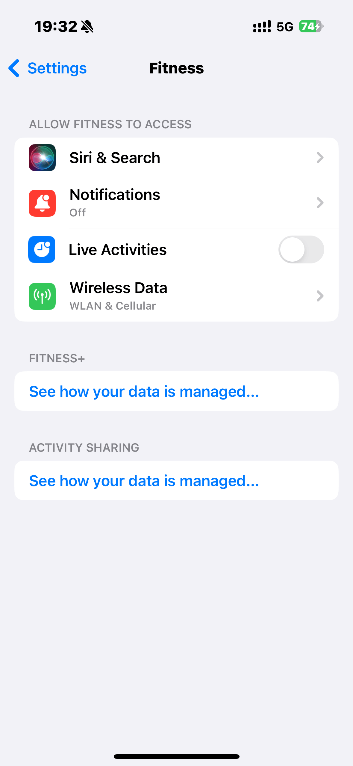 disable fitness app