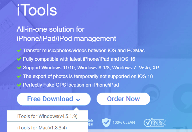 update itools and itunes to the latest versions