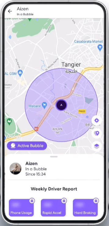 use life360's bubble feature