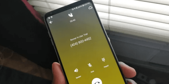 use a burner phone