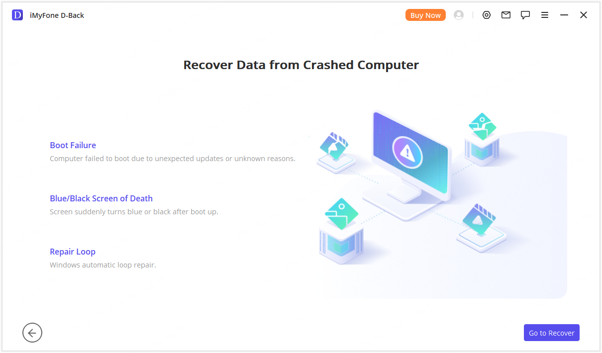 select location crash computer recovery