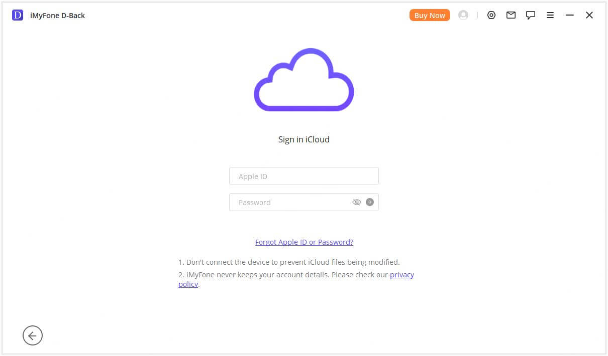 dback guide recover from icloud backup step 2