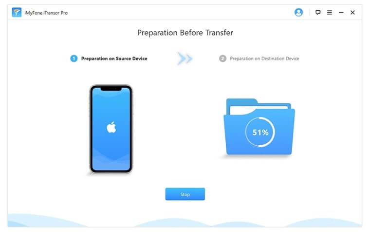 prepare the devices for phone transfer