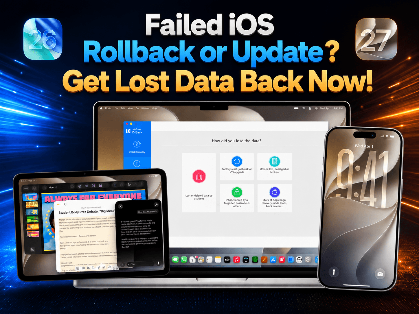 recover data from iOS 27 devices