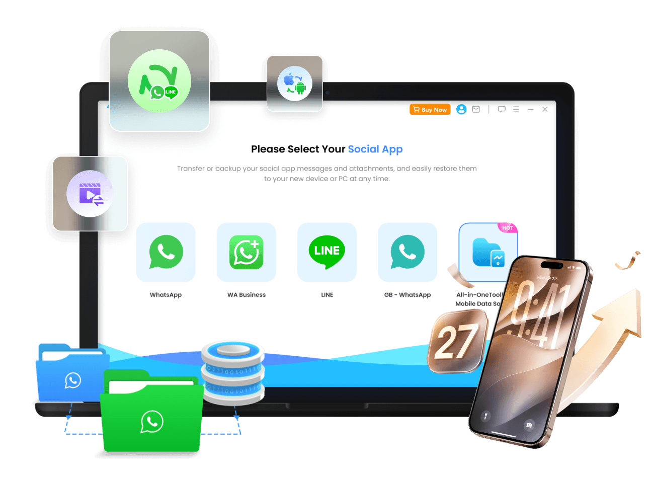 iMyFone iMyTrans WhatsApp transfer software for iOS 27