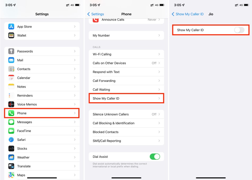 how can i remove my private number on my phone