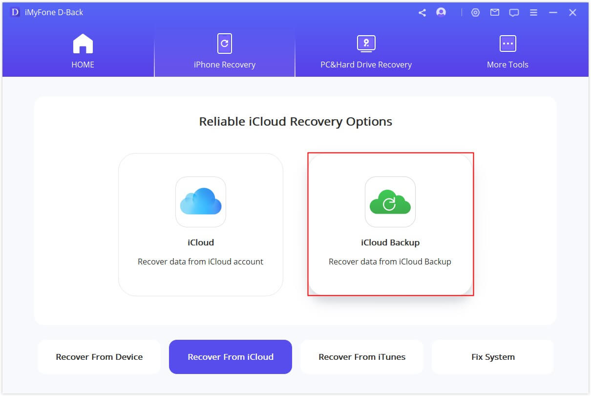 Recover Viber Call History from iCloud Backup file