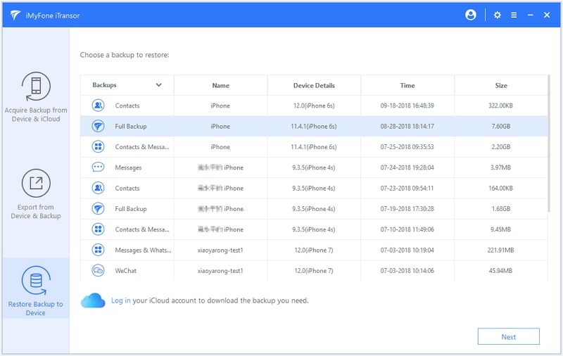  lista de backup-uri