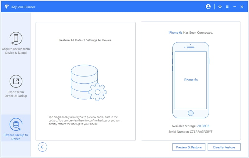 restore all data on icloud backup