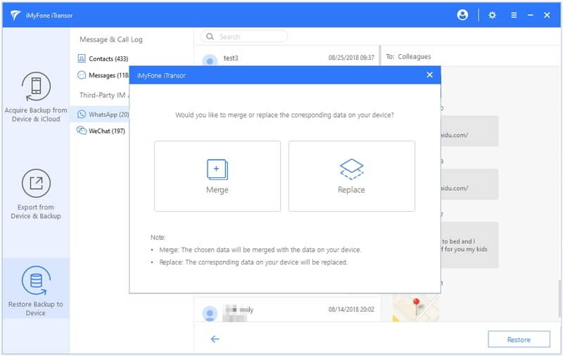 merge and replace data