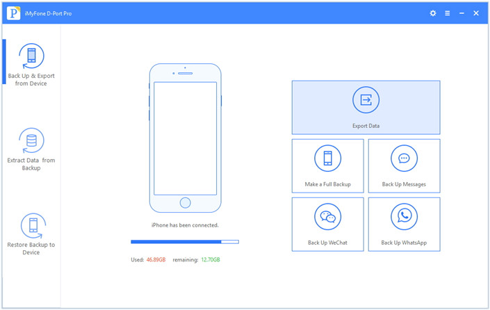 Backup and Restore from Device