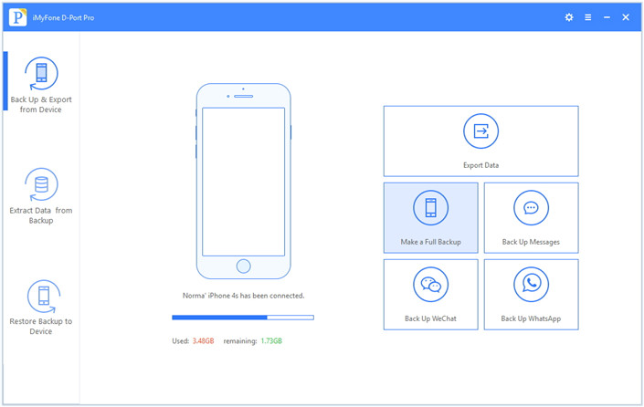 make a full backup of iOS device