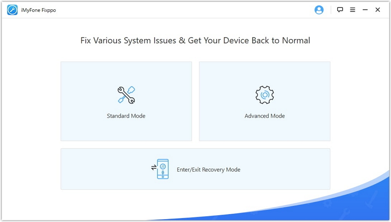 Choose a Mode to Fix Your iPhone 