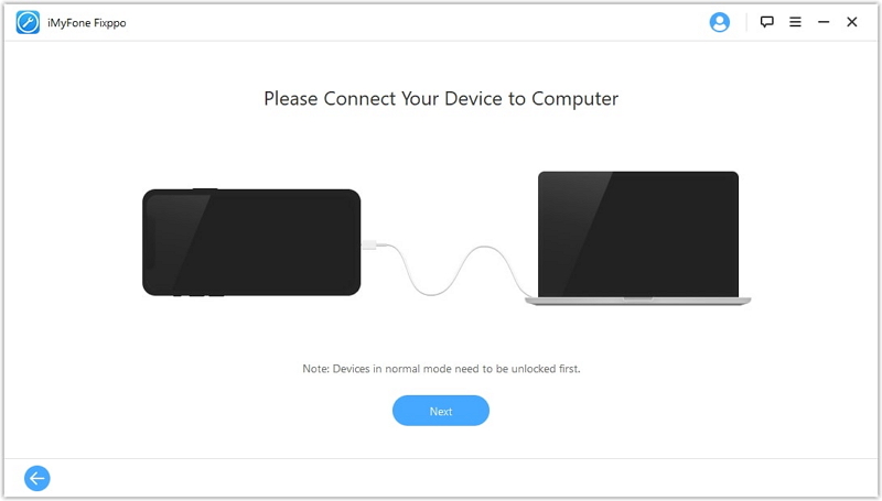 iOS downgrade tool connect your device to your computer