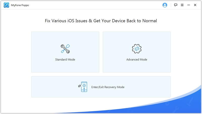 launch iMyFone iOS System Recovery