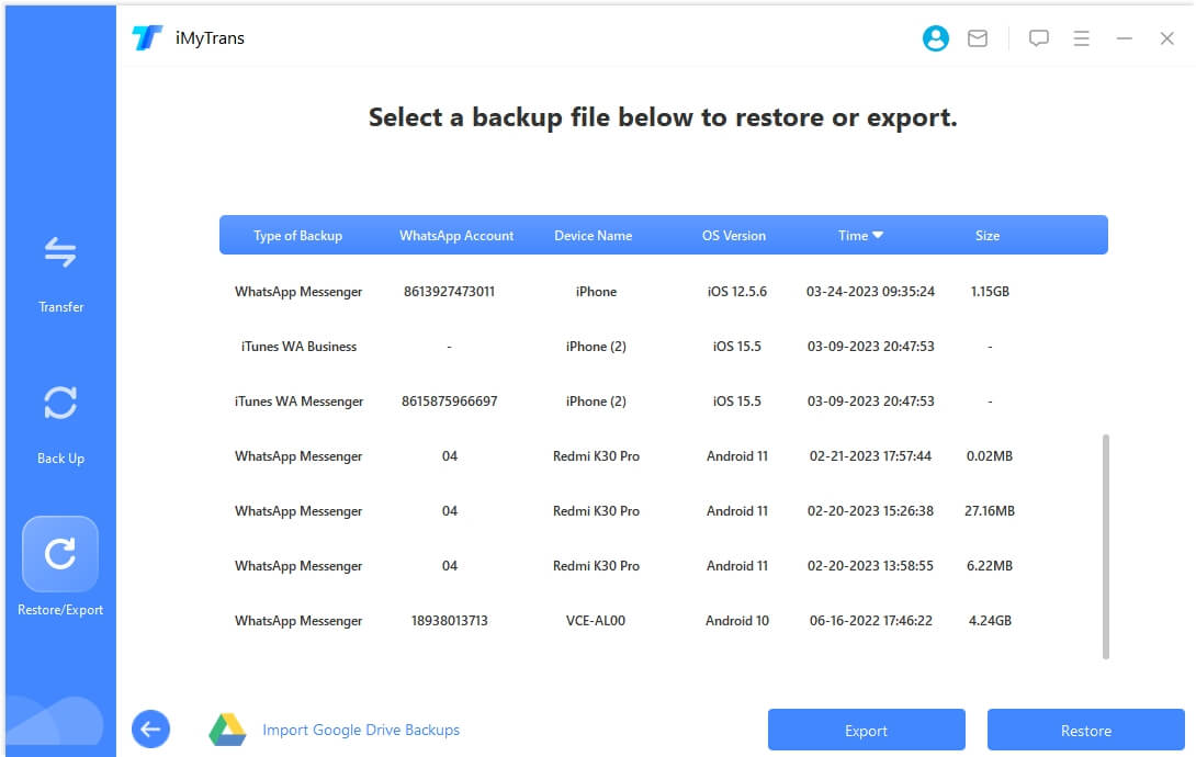 select-backup-to-restore-itransor-for-whatsapp