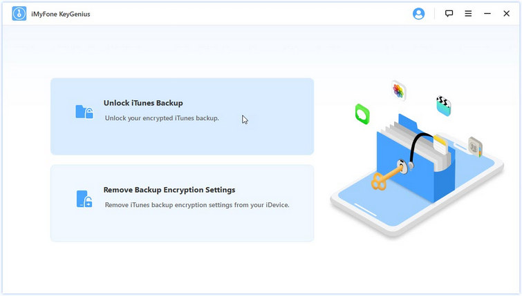 select unlock itunes backup