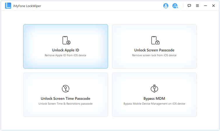 choose unlock apple id mode to remove previous owners apple id