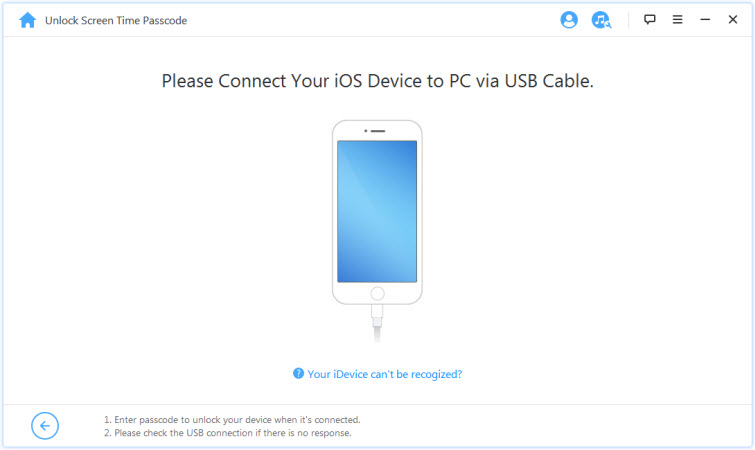 Connect device to computer with USB cable