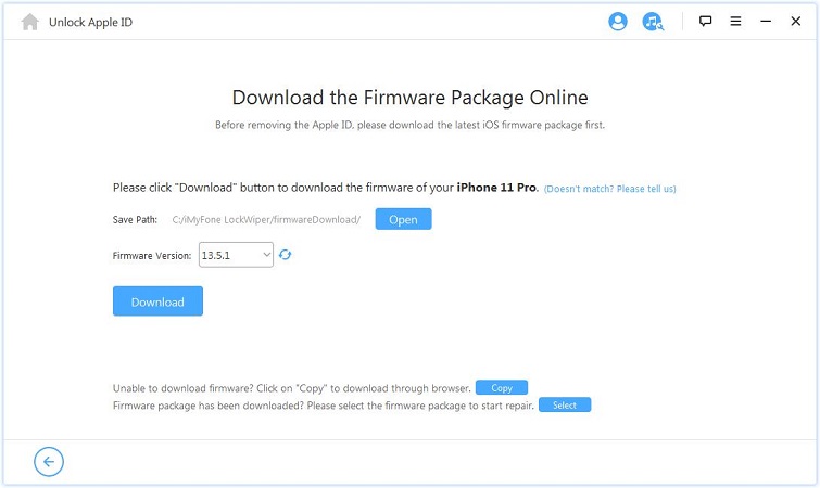 download firmware package