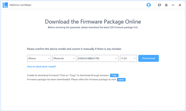 download firmware package