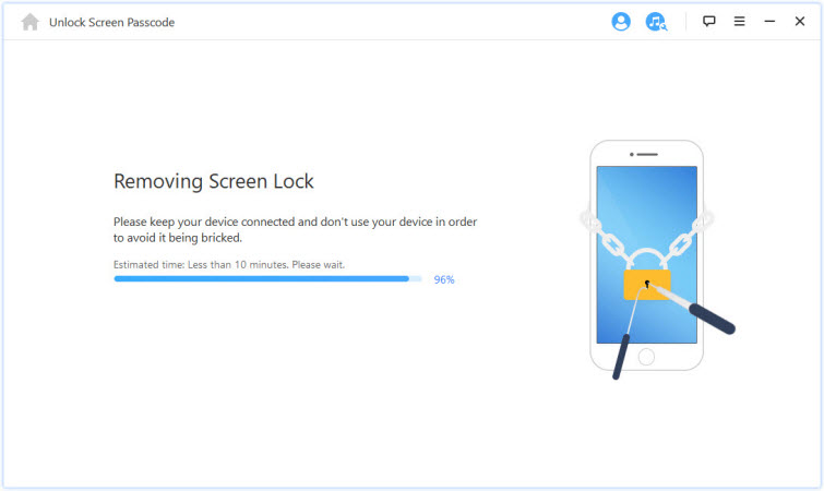 start to remove the screen lock from iPad Mini