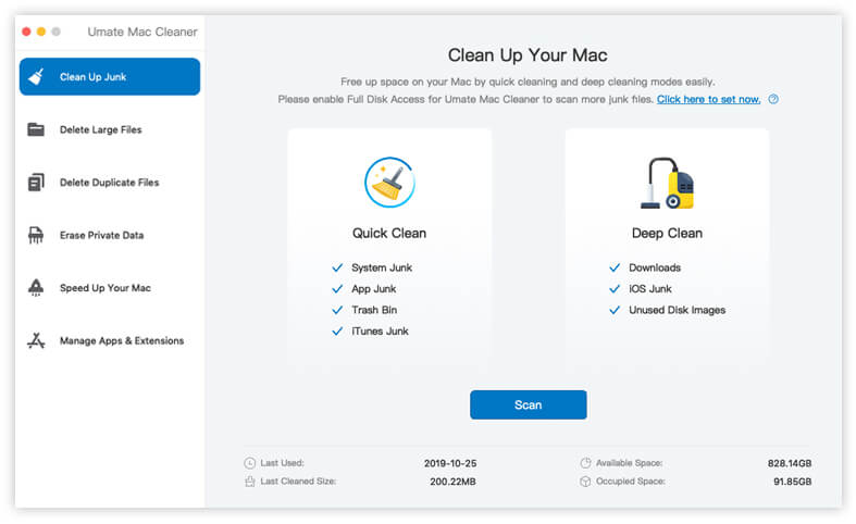 clean junk files on your mac