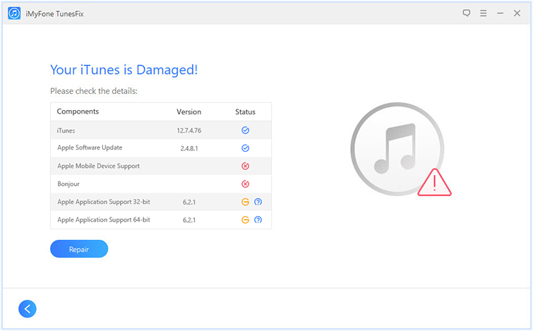 detect iTunes Problems