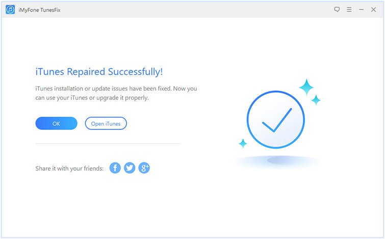 fix itunes successful with tunesfix