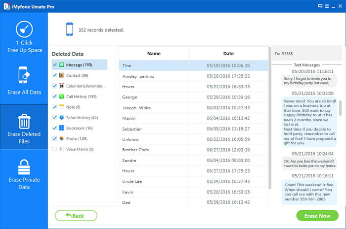 erase iphone private data