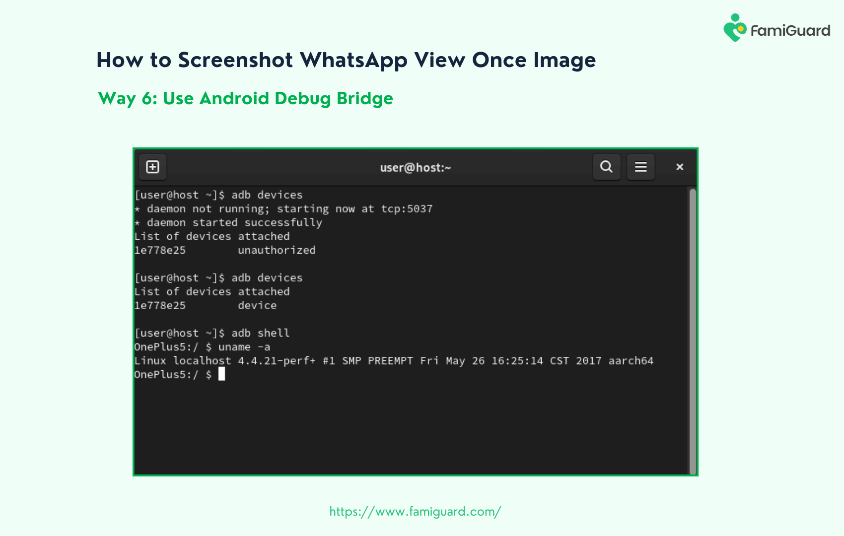 Use Android Debug Bridge to Screenshot WhatsApp View Once Image