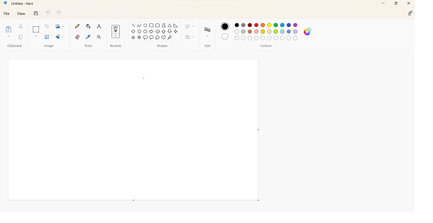 windows paint blank