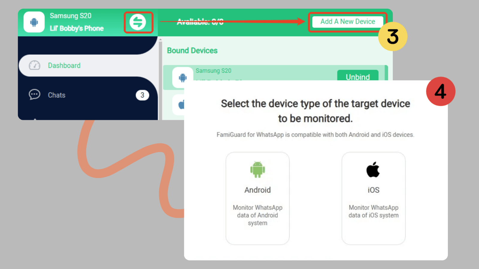 choose device type