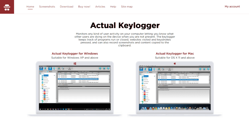 actual keylogger app