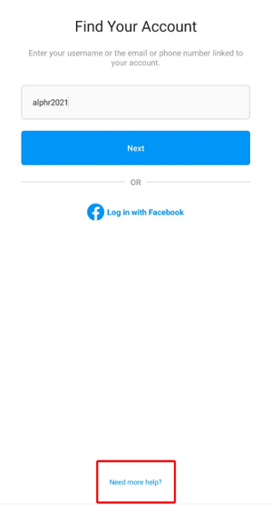 instagram need more help