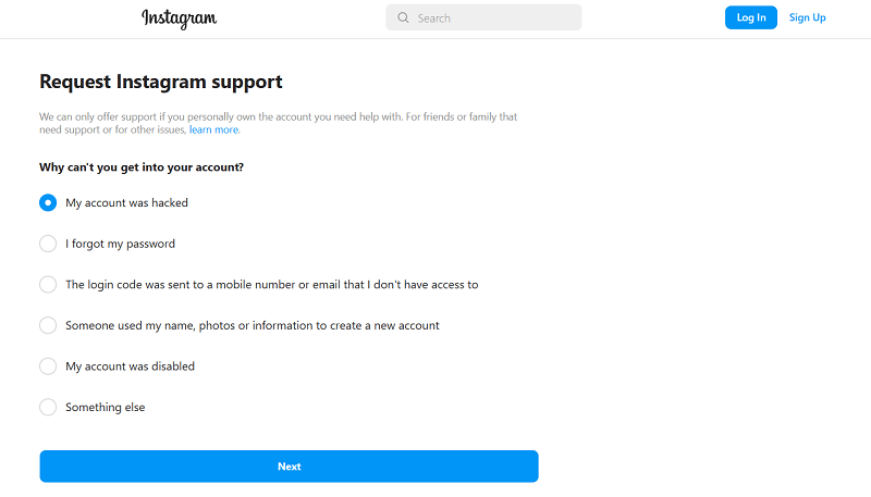 instagram support team