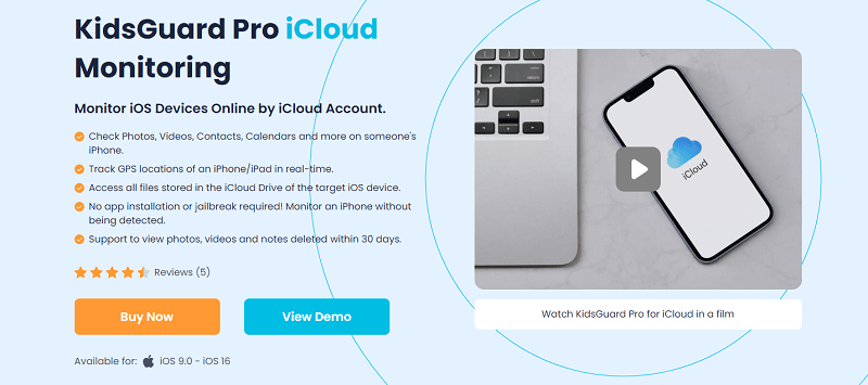 kidsguard pro icloud monitoring