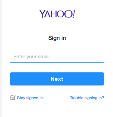 yahoo sign in