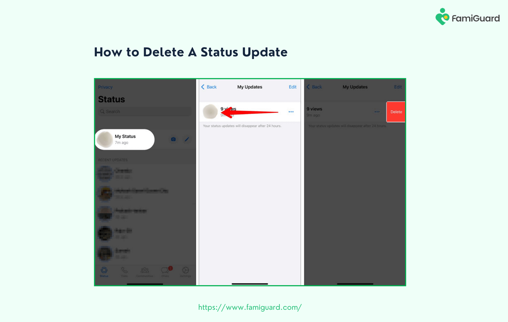 
How to Delete A WhatsApp Status Update 
                    