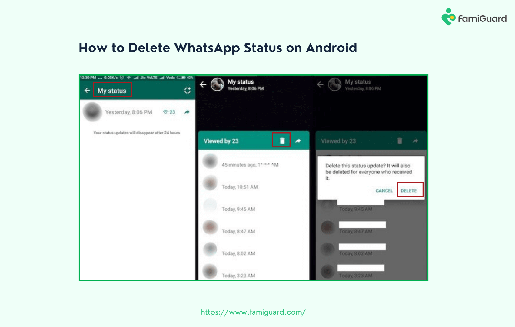 
How to Delete WhatsApp Status on Android
                    