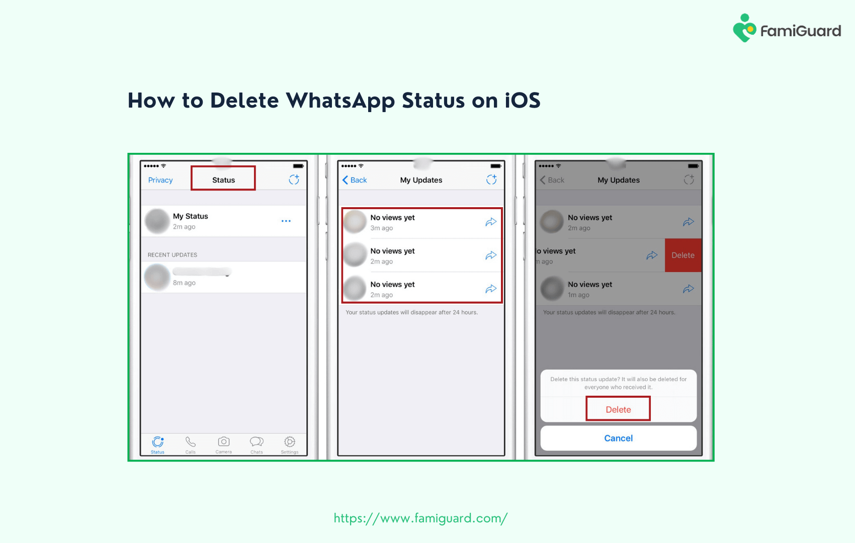 
How to Delete WhatsApp Status on iOS
                    