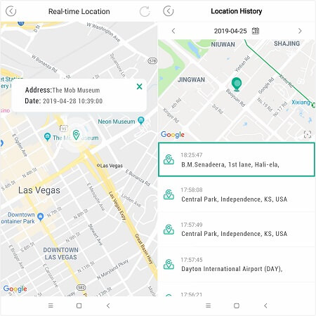 famiguard location tracking feature