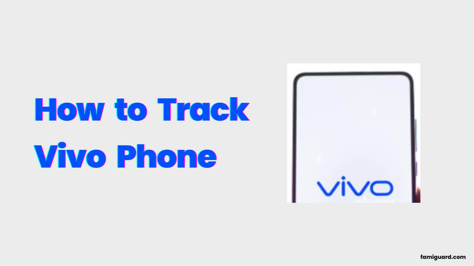 how to track vivo phone