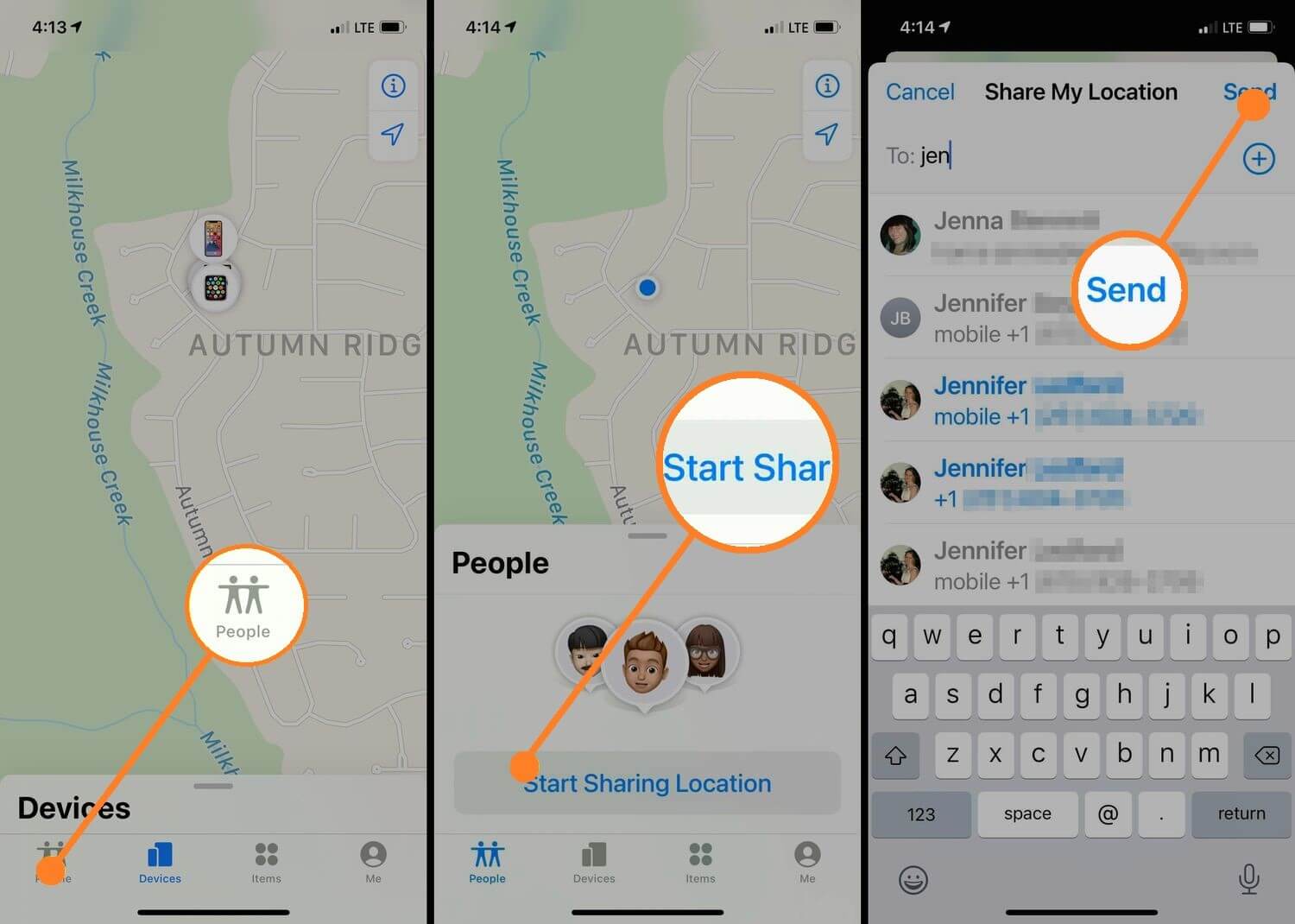 using find my app to track someones iPhone location