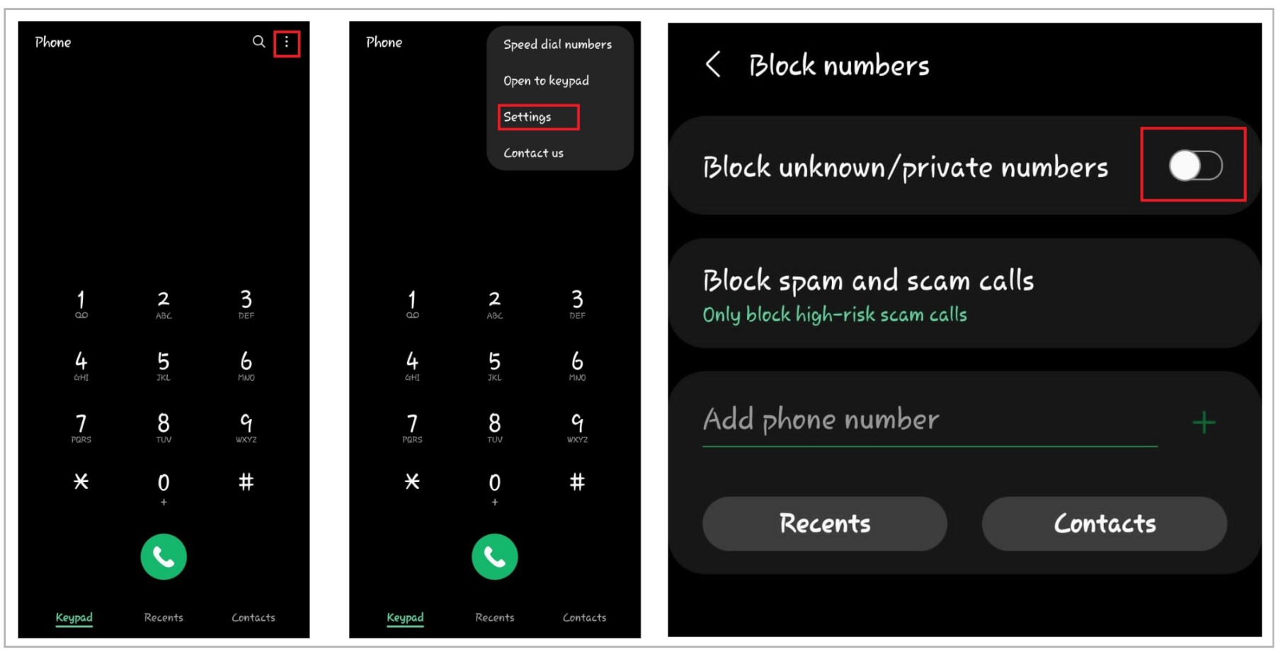 Block No Caller ID on Android