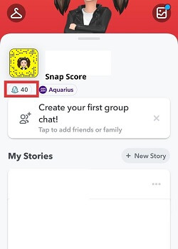 check snapchat score