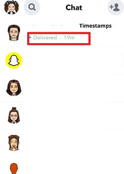 check snapchat timestamps