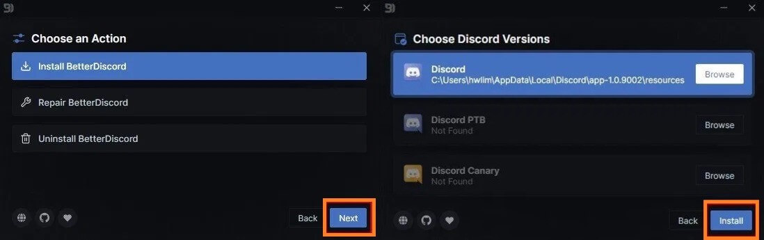 choose appropriate discord version