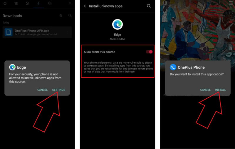 download and install the oneplus dialer